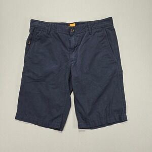 BOSS Orange Regular Fit‎ Casual Chino Shorts Men's Size 32 Navy Blue